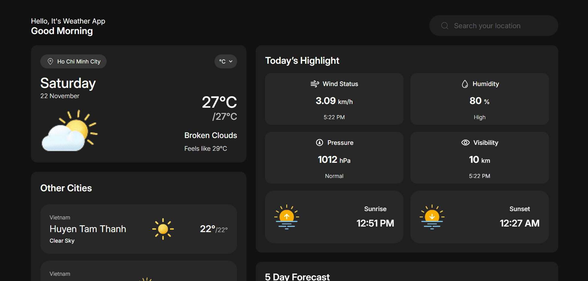 Advanced Weather App